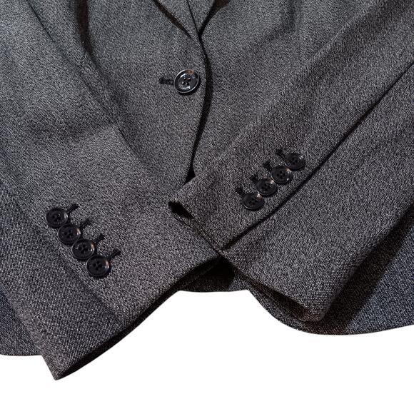 EXPRESS Tweed Blazer‎ Jacket Size 6 Good Quality Career Professional Dark Gray - Picture 5 of 12